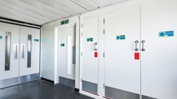Timber fire doorset providing fire safety in a high-rise residential building