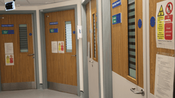 Enfield doors in hospital