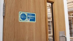 Fire-resistant Gerda Security doorset.